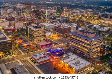 Aerial View Of Downtown Boise, Idaho In Summer