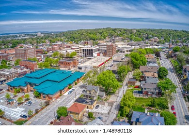 Aerial View of Downtown Council Bluffs, Iowa - Shutterstock ID 1748980118