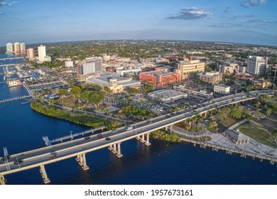 Aerial View of Downtown Fort Meyers, Florida