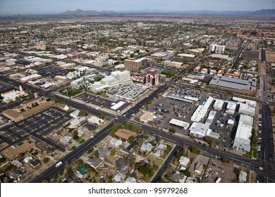 Aerial View Of Downtown Mesa, Arizona