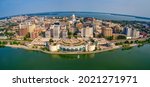 Aerial View of the Downtown Skyline of Madison, Wisconsin