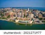 Aerial View of the Downtown Skyline of Madison, Wisconsin