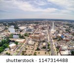 Aerial View of Downtown South Bend in Indiana
