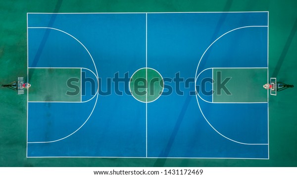 Aerial View Drone Photo On Blue Stock Photo (Edit Now) 1431172469