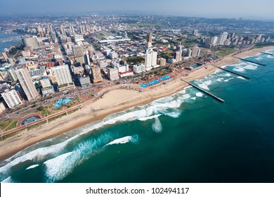 aerial view of durban, south africa - Shutterstock ID 102494117