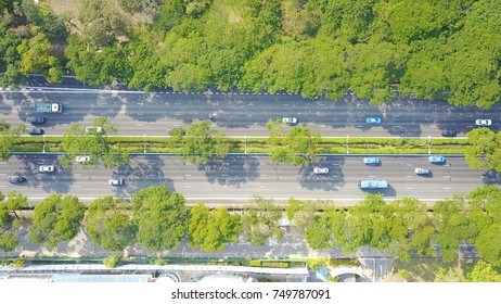 Aerial View Of East Coast Highway, Singapore