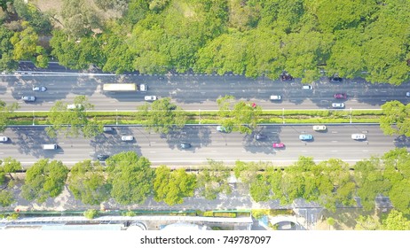 Aerial View Of East Coast Highway, Singapore