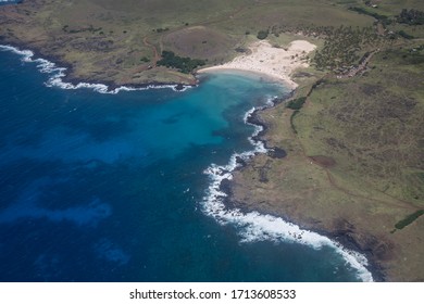 Aerial View Of Easter Island, Polynesia, Chile