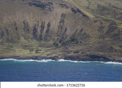 Aerial View Of Easter Island, Polynesia, Chile