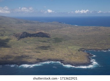 Aerial View Of Easter Island, Polynesia, Chile