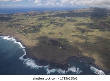 Aerial View Of Easter Island, Polynesia, Chile