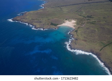 Aerial View Of Easter Island, Polynesia, Chile