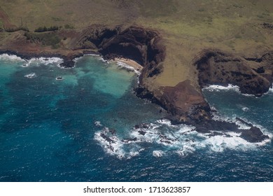 Aerial View Of Easter Island, Polynesia, Chile