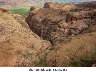 Aerial View Of Echidna Chasm At The Bungle Bungles In The World Heritage Listed Purnululu National Park, Western Australia