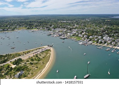 Aerial View Of Edgartown Martha's Vineyard