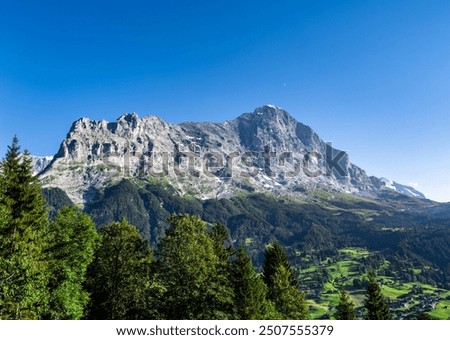 Aerial view of the Eiger North Face 