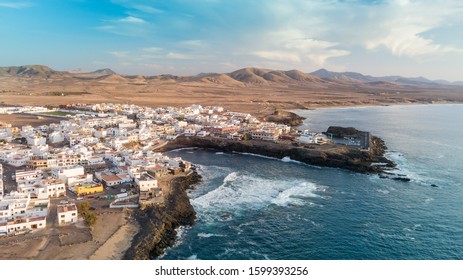 Aerial View Of El Cotillo Bay, Fuerteventura. Canary Islands