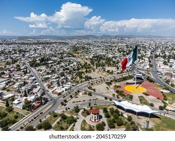 Aerial view of El Palomar Park in Chihuahua, Mexico. 