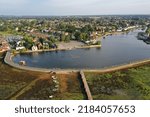 Aerial view of Emsworth Mill Pond, Hampshire