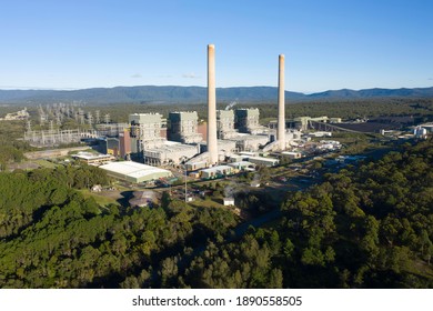 Aerial view of Eraring coal-fired power station, Australia
