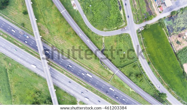 Aerial view of express\
way