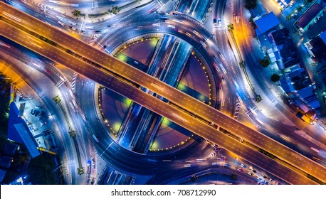 Aerial view  Expressway motorway highway circus intersection - Powered by Shutterstock