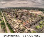 Aerial View of the Famous Abandoned Packard Plant in Detroit