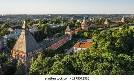 Aerial View Of Famous Smolensk Fortress Wall