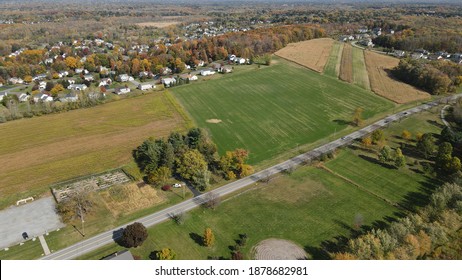 Aerial View Of Farm Land