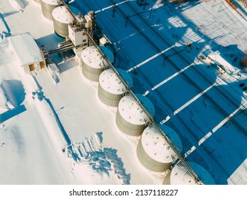 Aerial View Of The Feed Mill