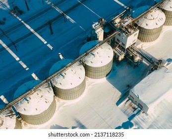 Aerial View Of The Feed Mill