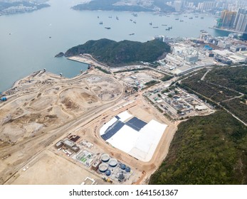 Aerial View Fill Bank Tseung Kwan Stock Photo 1641561367 | Shutterstock