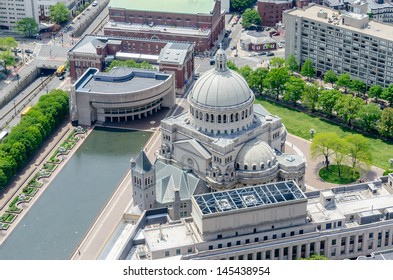 Aerial View Of The First Church Of Christ Scientist, Boston