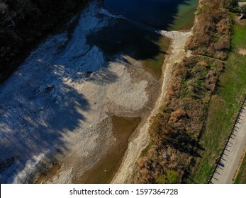 Aerial View Of Five Mile Dam San Marcos TX