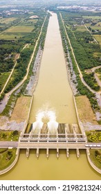 An Aerial View Of  Floodgate .