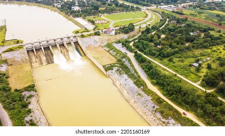 An Aerial View Of  Floodgate .