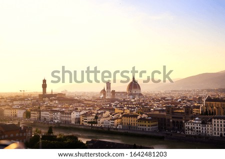 Similar – Foto Bild Sonnenuntergang in Florenz