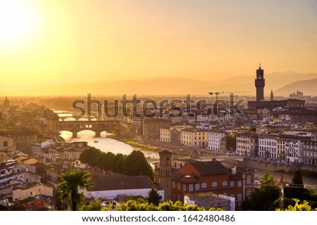 Foto Bild Sonnenuntergang in Florenz