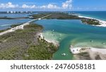 Aerial view of Florida southwest coast - near Bonita Beach, Lover