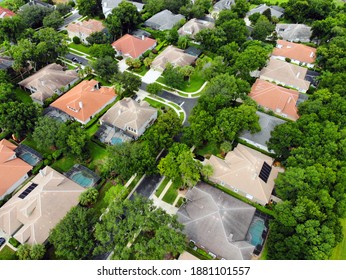 Aerial View Of Florida Suburb