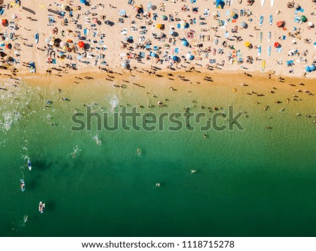 Similar – Luftballonaufnahme von Menschen, die Spaß und Entspannung am Costinesti-Strand in Rumänien am Schwarzen Meer haben.