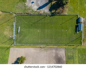 Aerial View Football Pitch Soccer Games Stock Photo 1214702860 ...