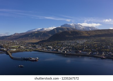 Aerial View Of Fort William, Scotland, UK