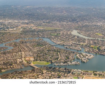 Aerial View Of The Foster City And Cityscape At California