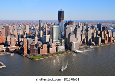 Aerial View Of Freedom Tower, New York