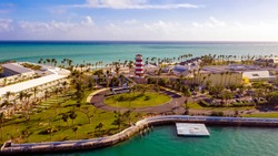 Aerial View Of Freeport Port Lucaya On Grand Bahama Island