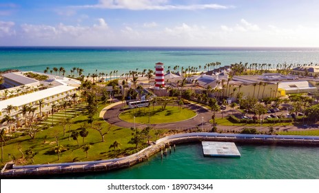 Aerial View Of Freeport Port Lucaya On Grand Bahama Island