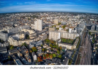 Aerial View of the French City of Rennes, Brittany - Shutterstock ID 2229631557