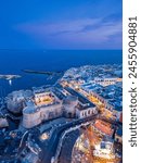 aerial view of Gallipoli, Lecce,Puglia,Italy