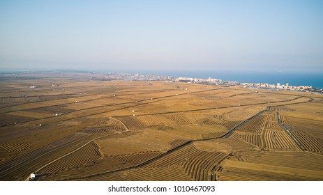 aerial view geometric fields 